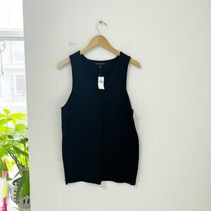 NEW Banana Republic Black Knit Sweater Tank Size Large
